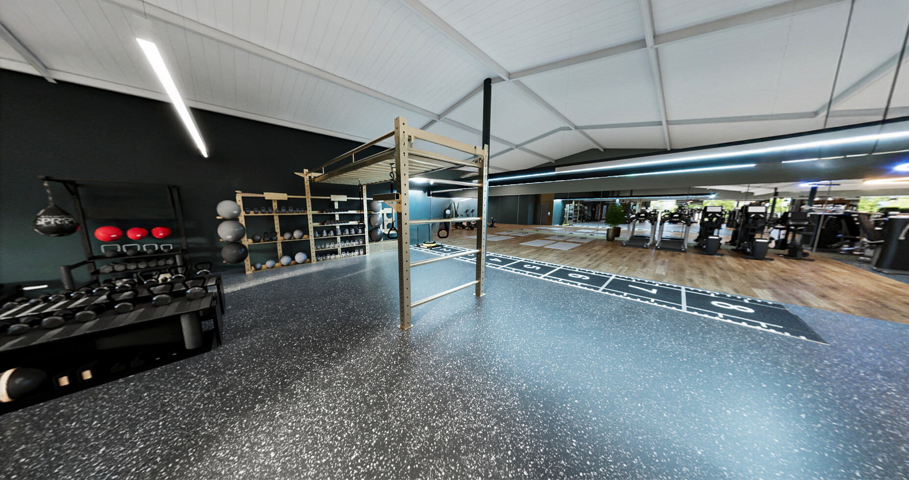 Artist's impression of the spacious gym