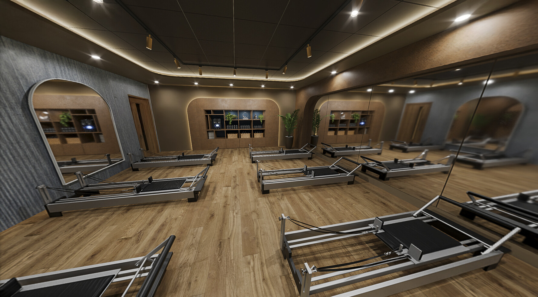 CGI of the new Reformer Pilates studio