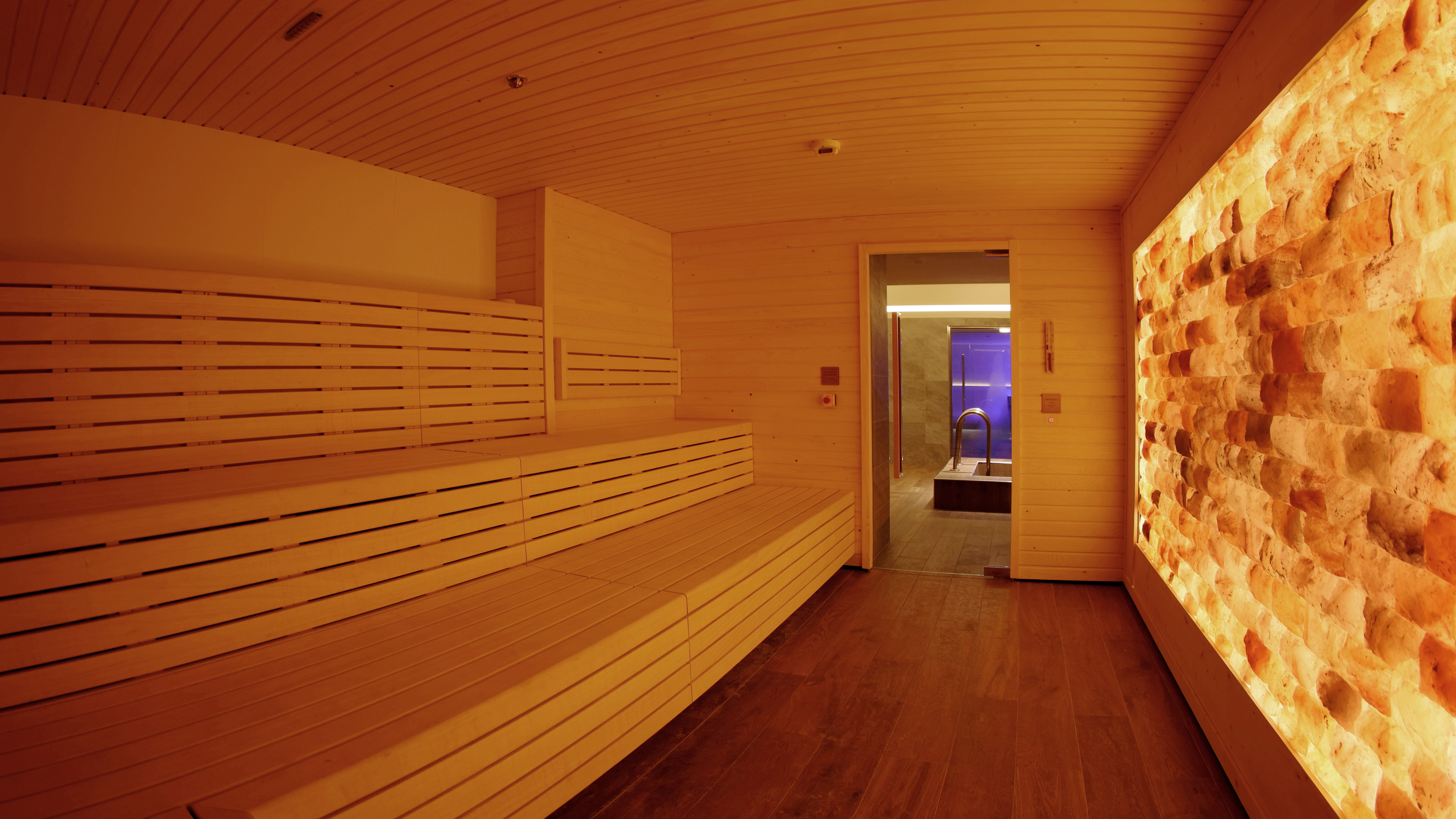 Himalayan salt sauna at the Spa Retreat