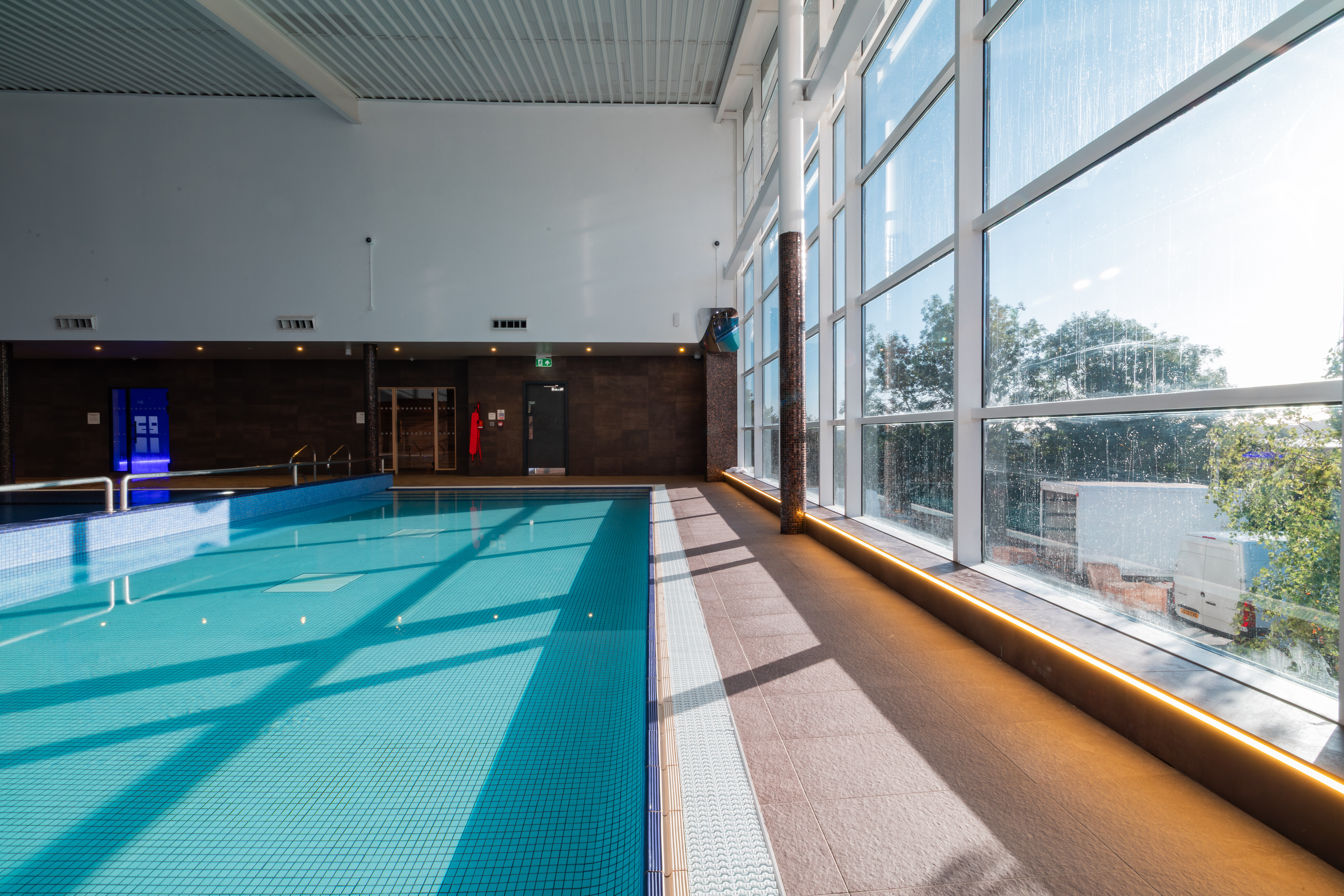 A tranquil indoor pool