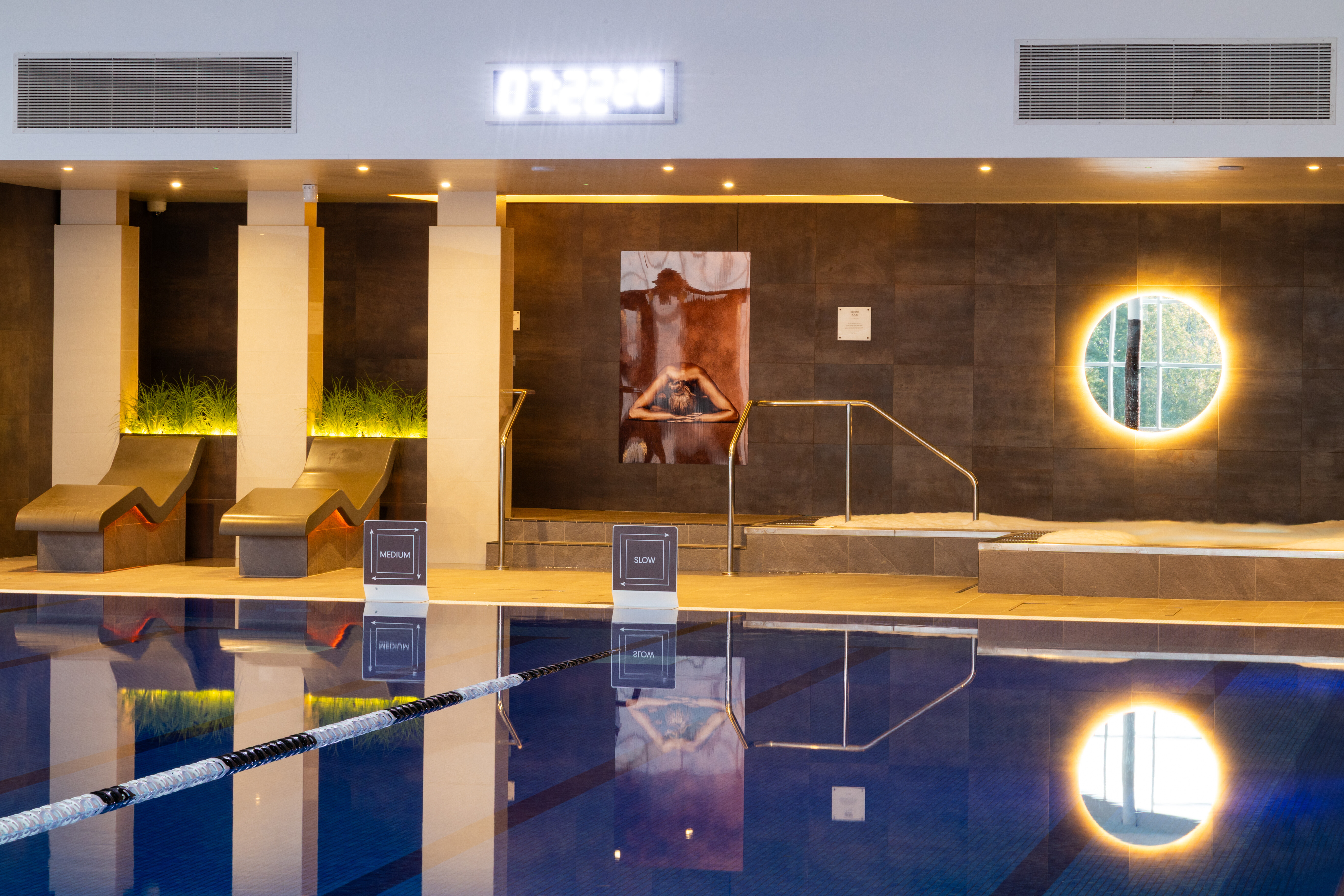 The indoor swimming pool