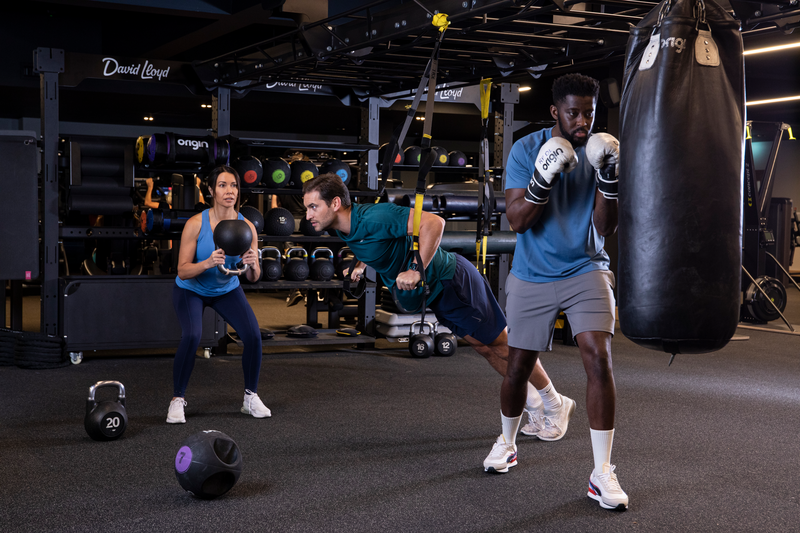 People working out in the gym