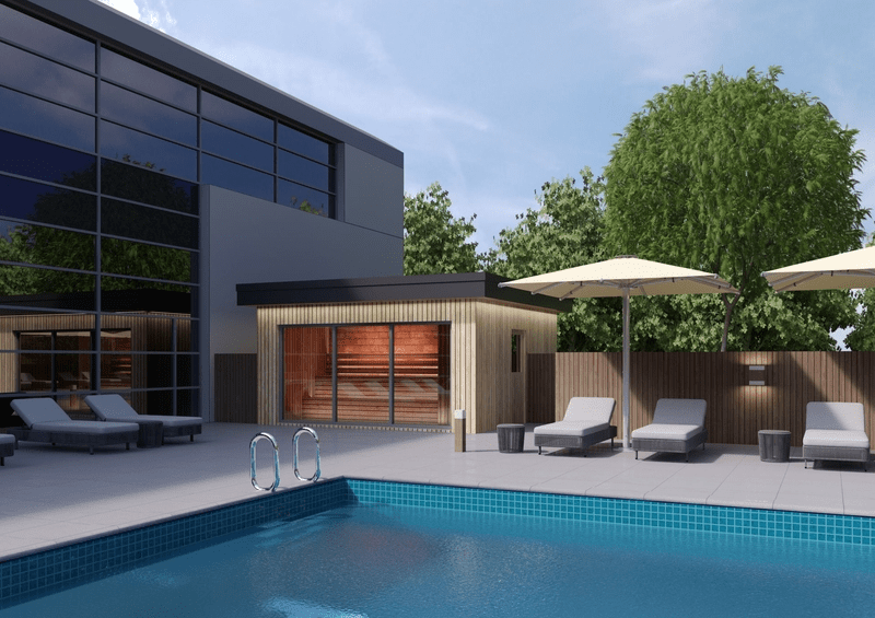 Poolside seating