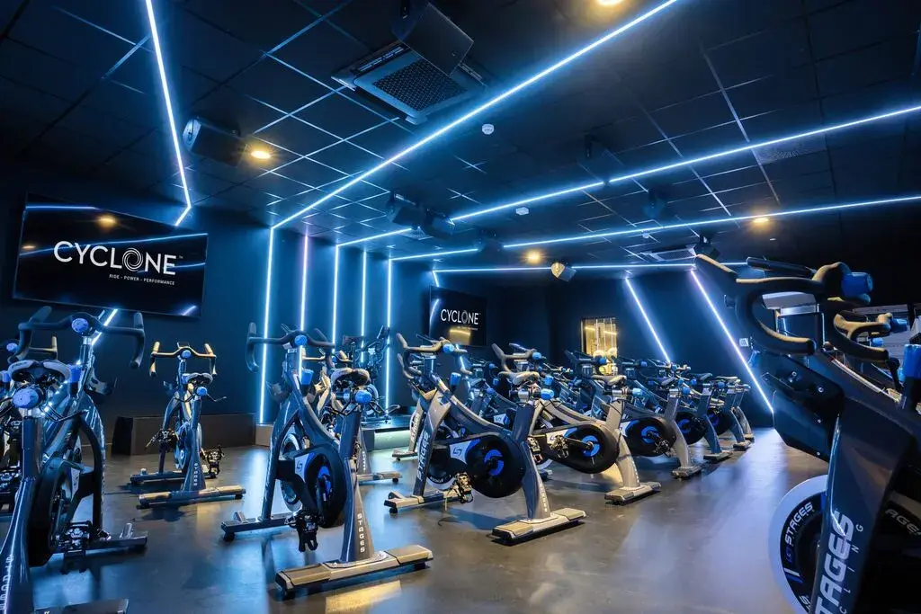Group cycling studio