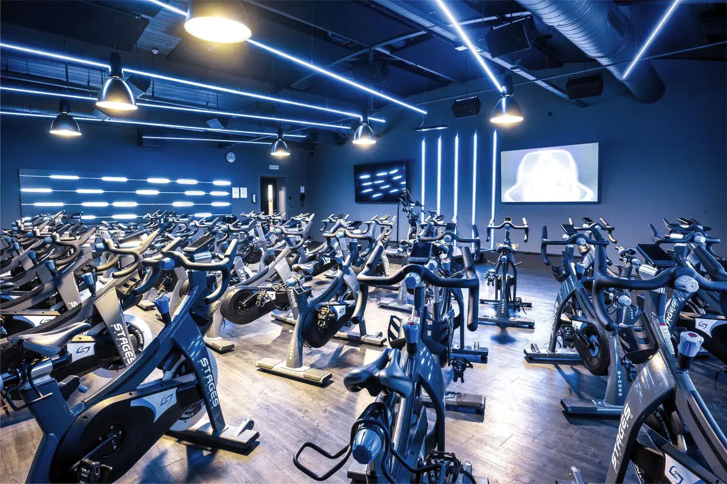 Group cycling studio