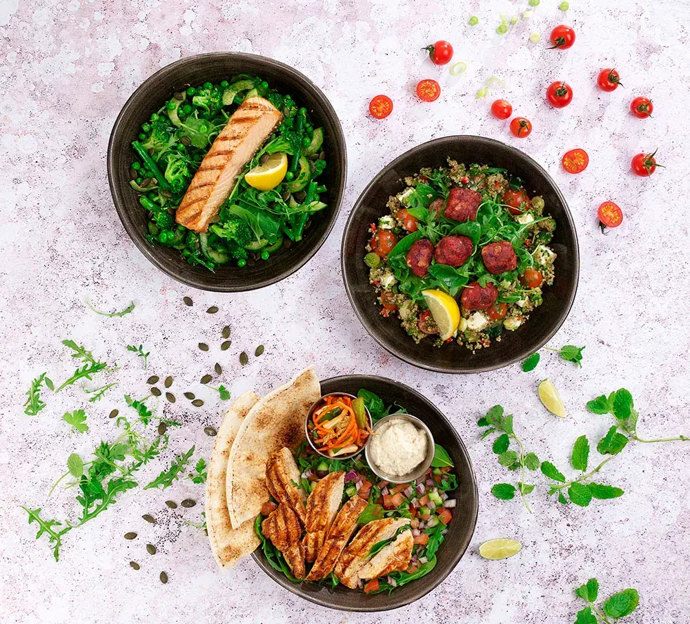 A healthy selection of food