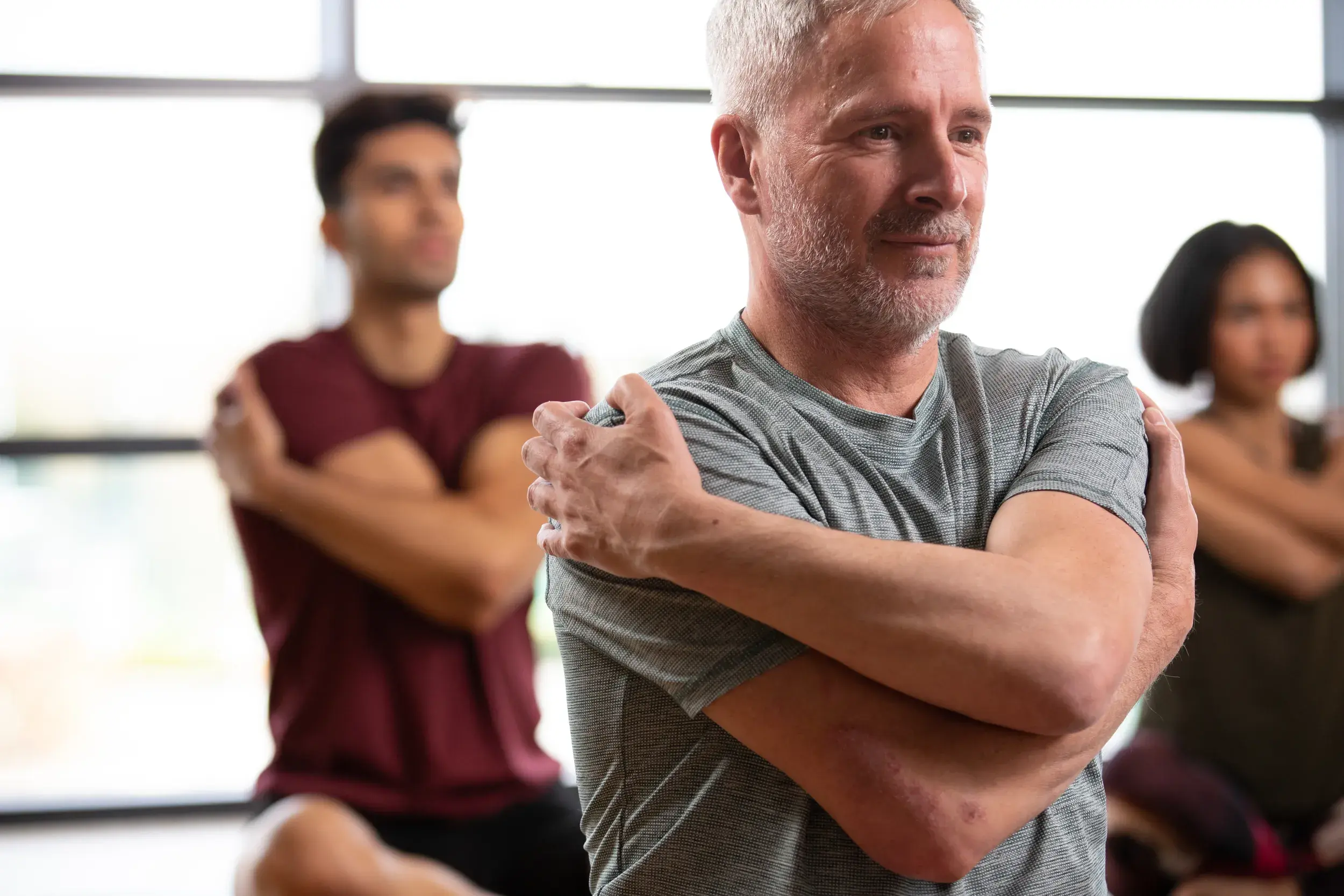 Man doing Yoga