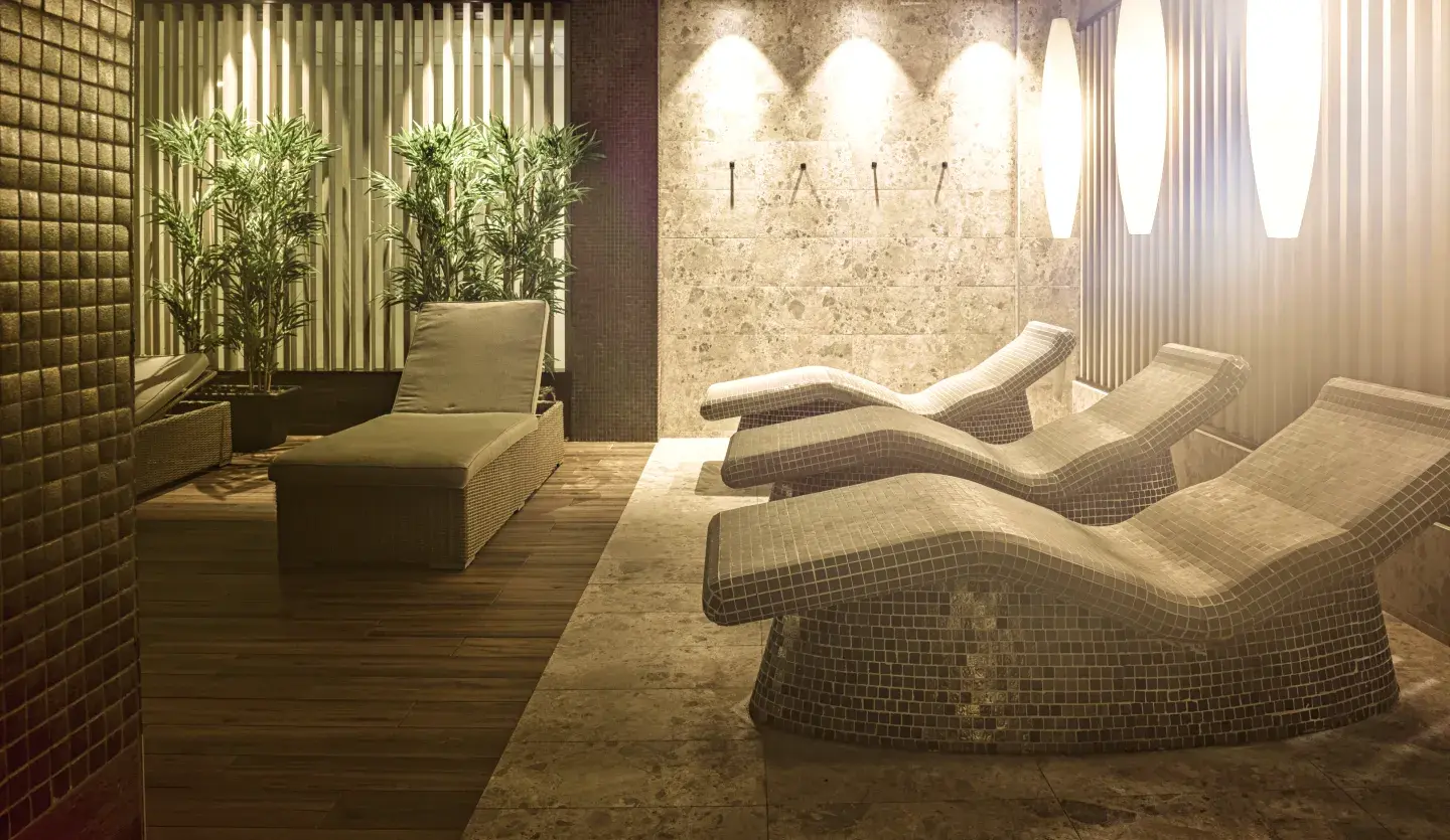 Heated beds at a David Lloyd Club spa