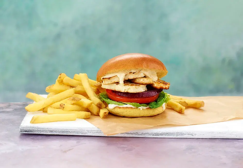 Halloumi burger