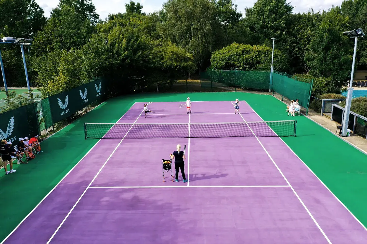 Outdoor tennis court