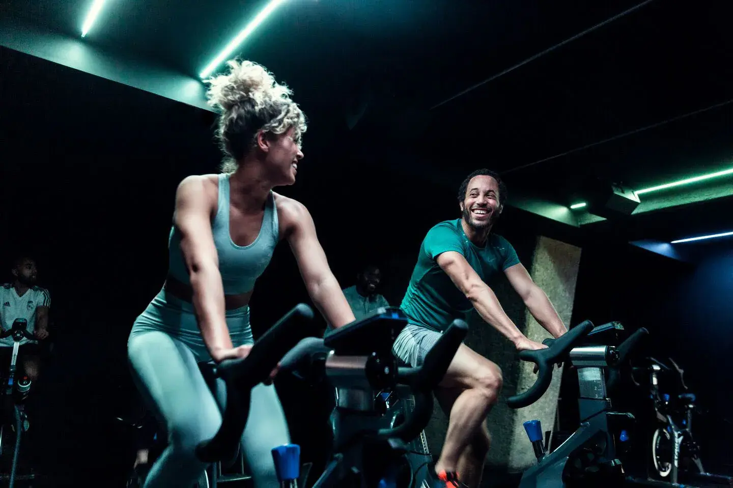 Group cycling class