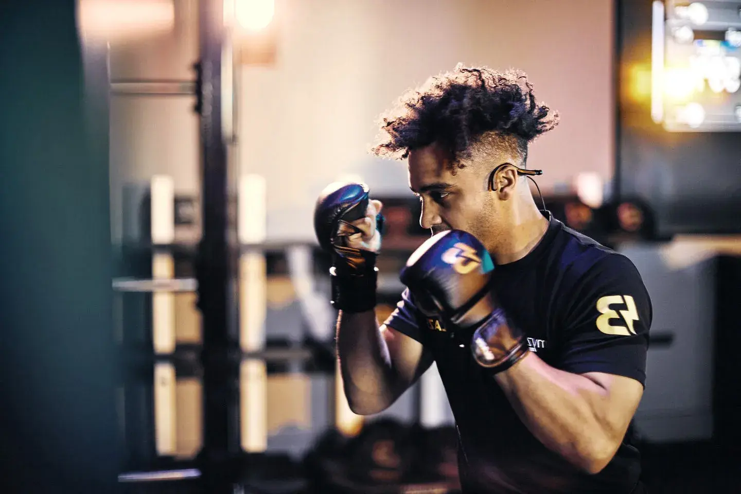 Man participating in a BLAZE class