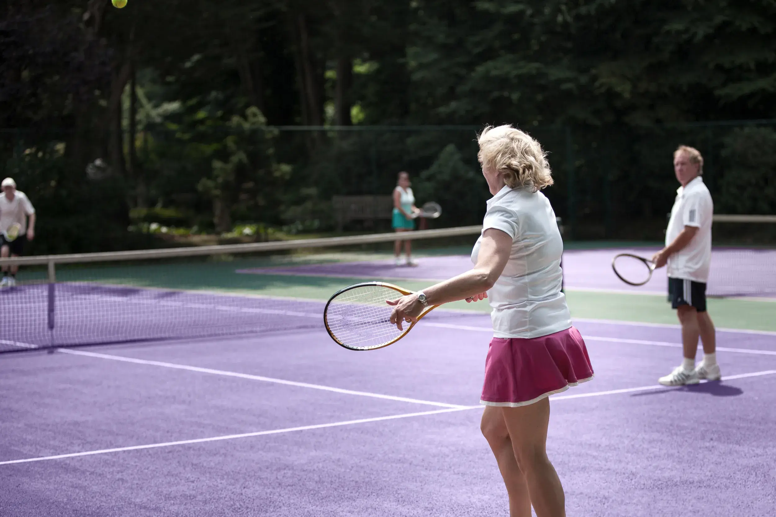 Tennis match at David Lloyd Clubs