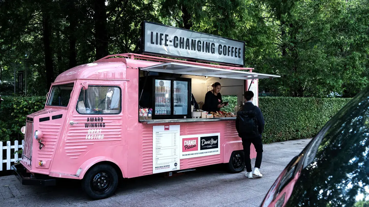 Change please coffee van