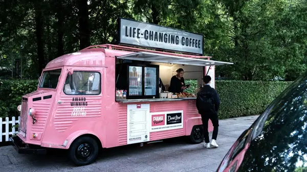 Change please coffee van