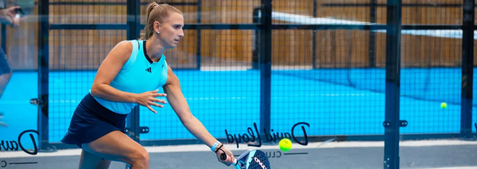 Woman playing padel