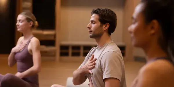 People doing yoga