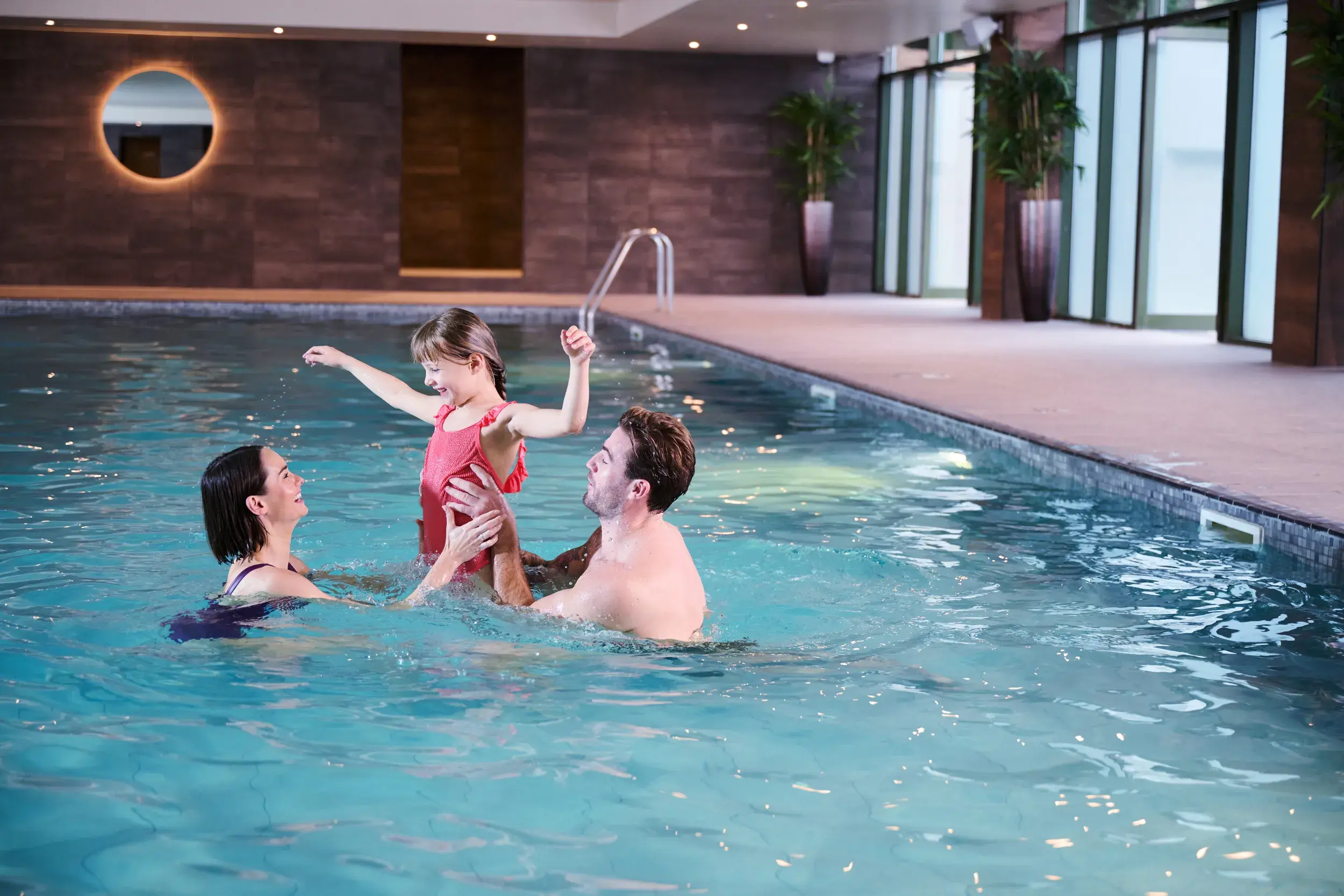 The indoor swimming pool