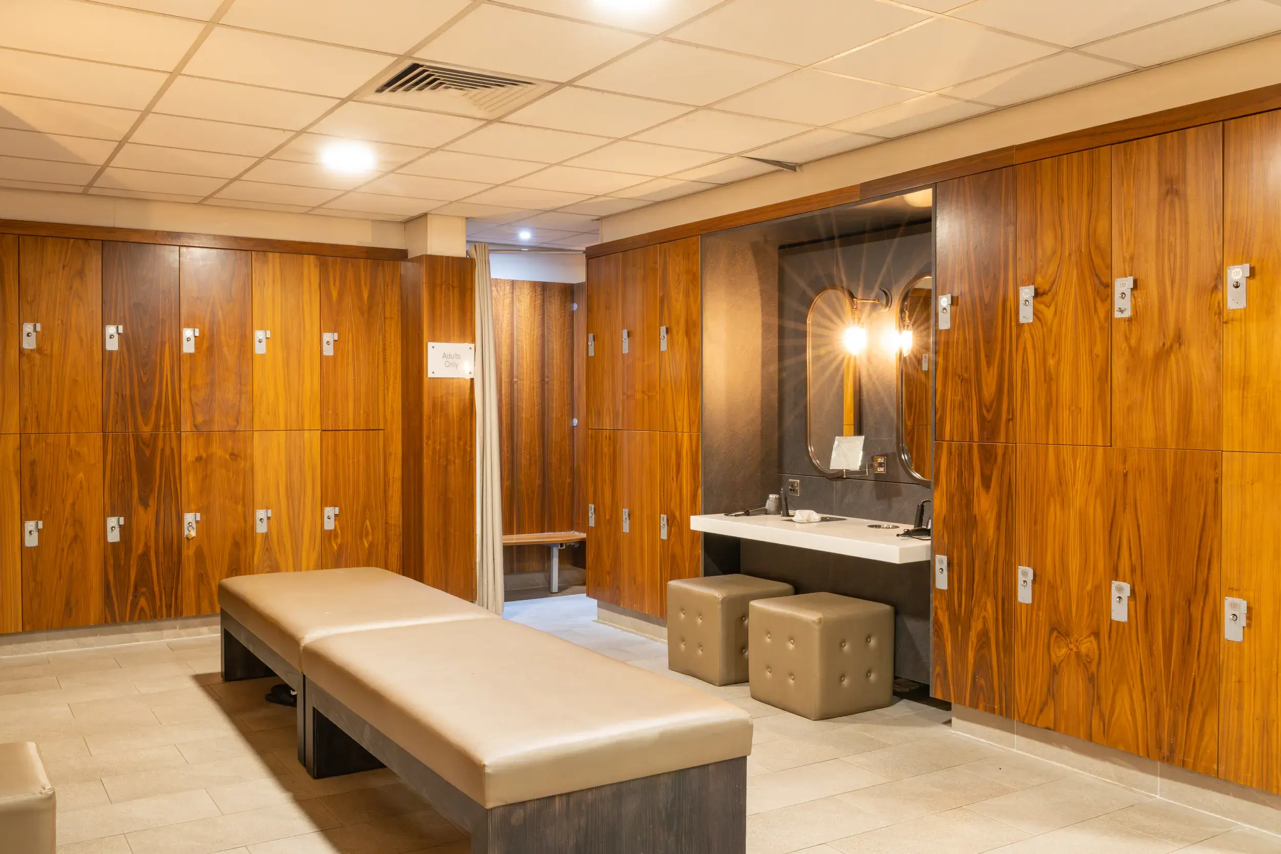 Changing room at David Lloyd Lichfield