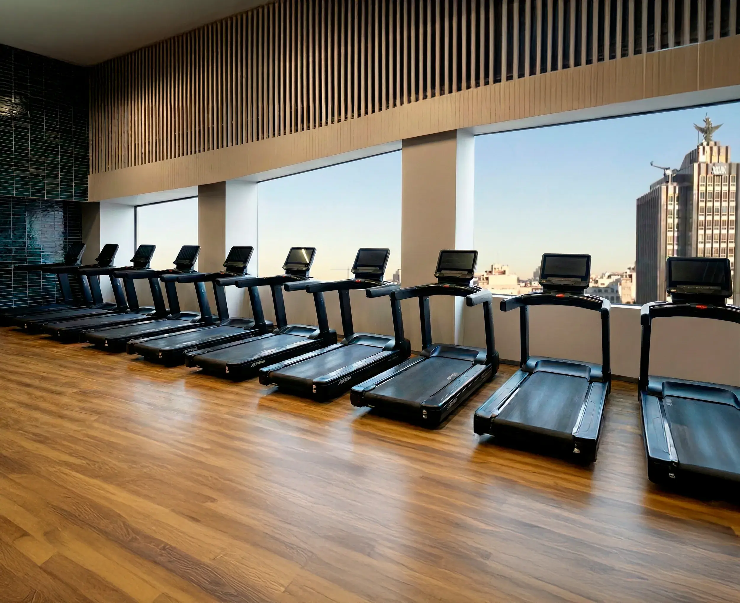 the gym floor at David Lloyd Serrano