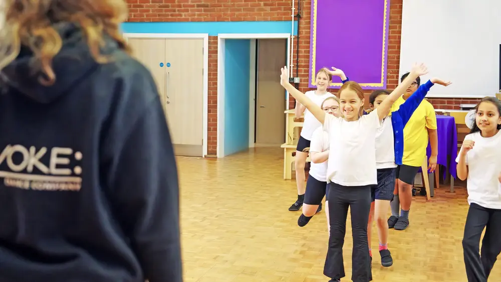 Children enjoying a movement class