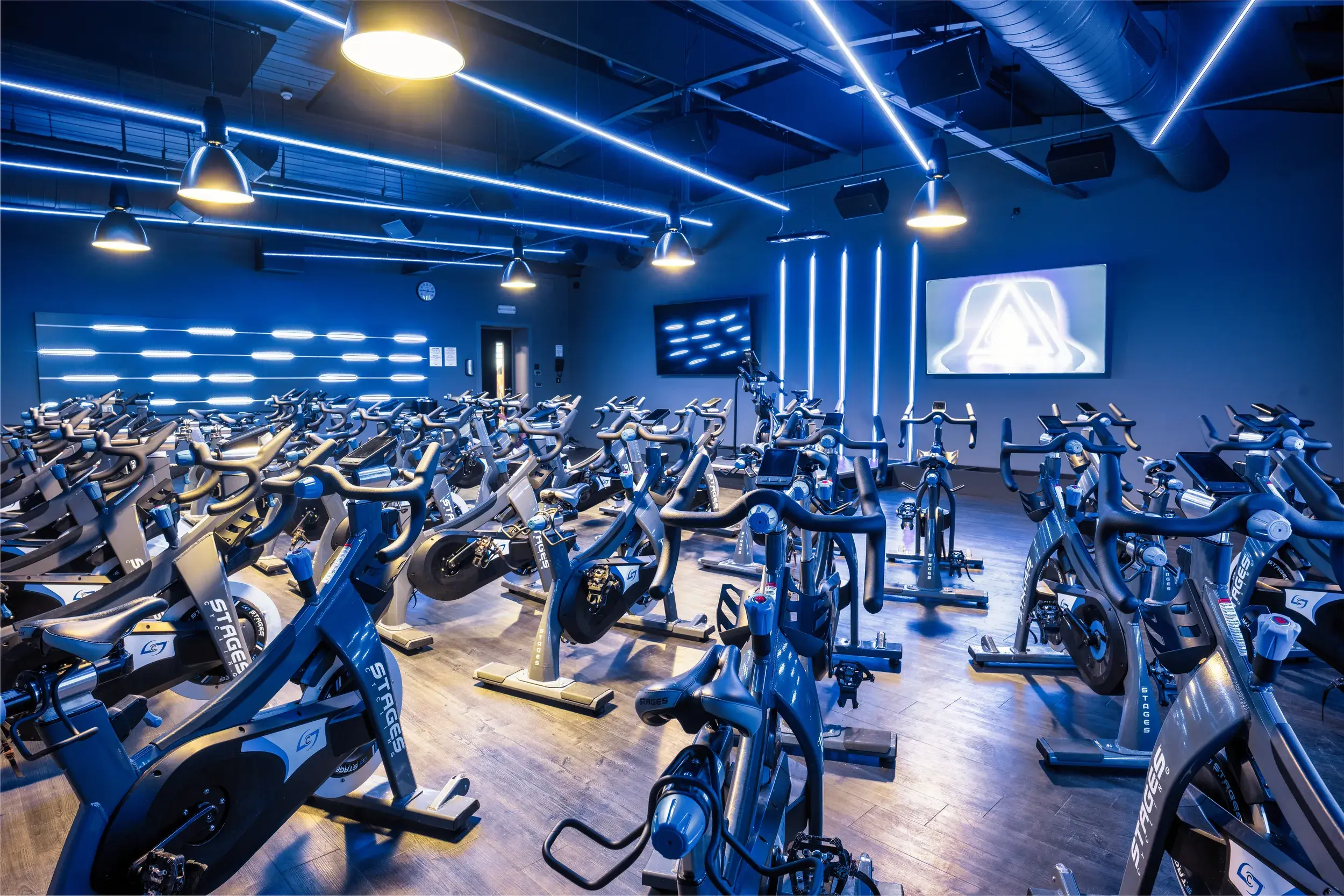 Group cycling studio