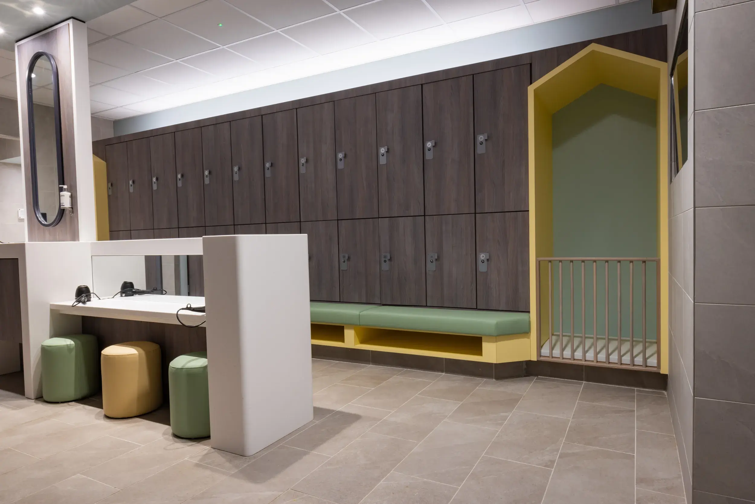 Family changing rooms