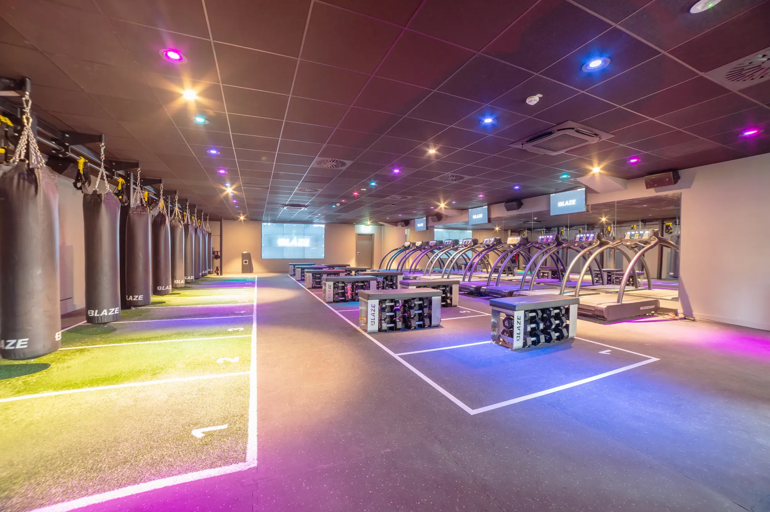 Ein BLAZE-Studio im David Lloyd Meridian Club