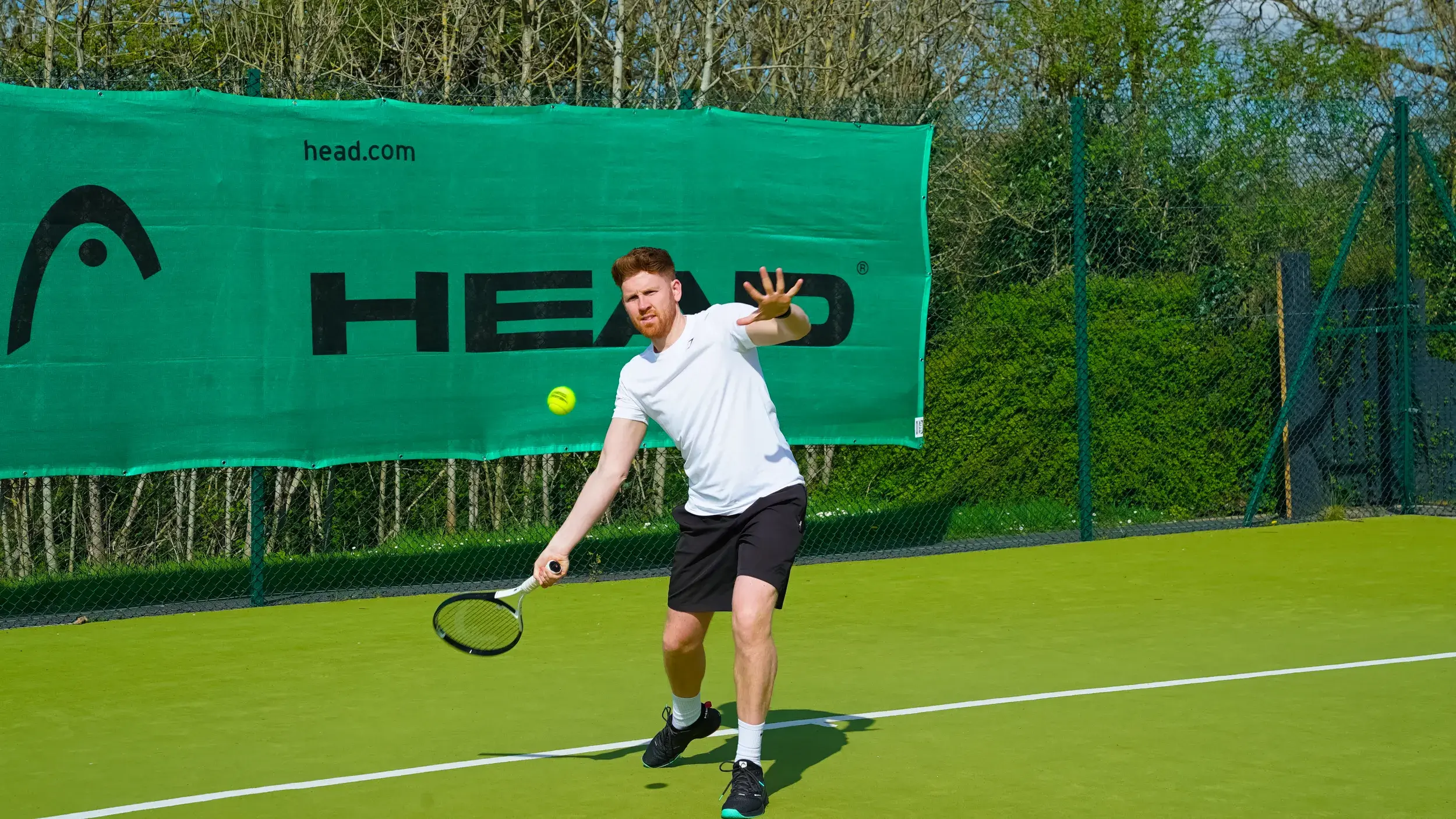 Outdoor tennis court