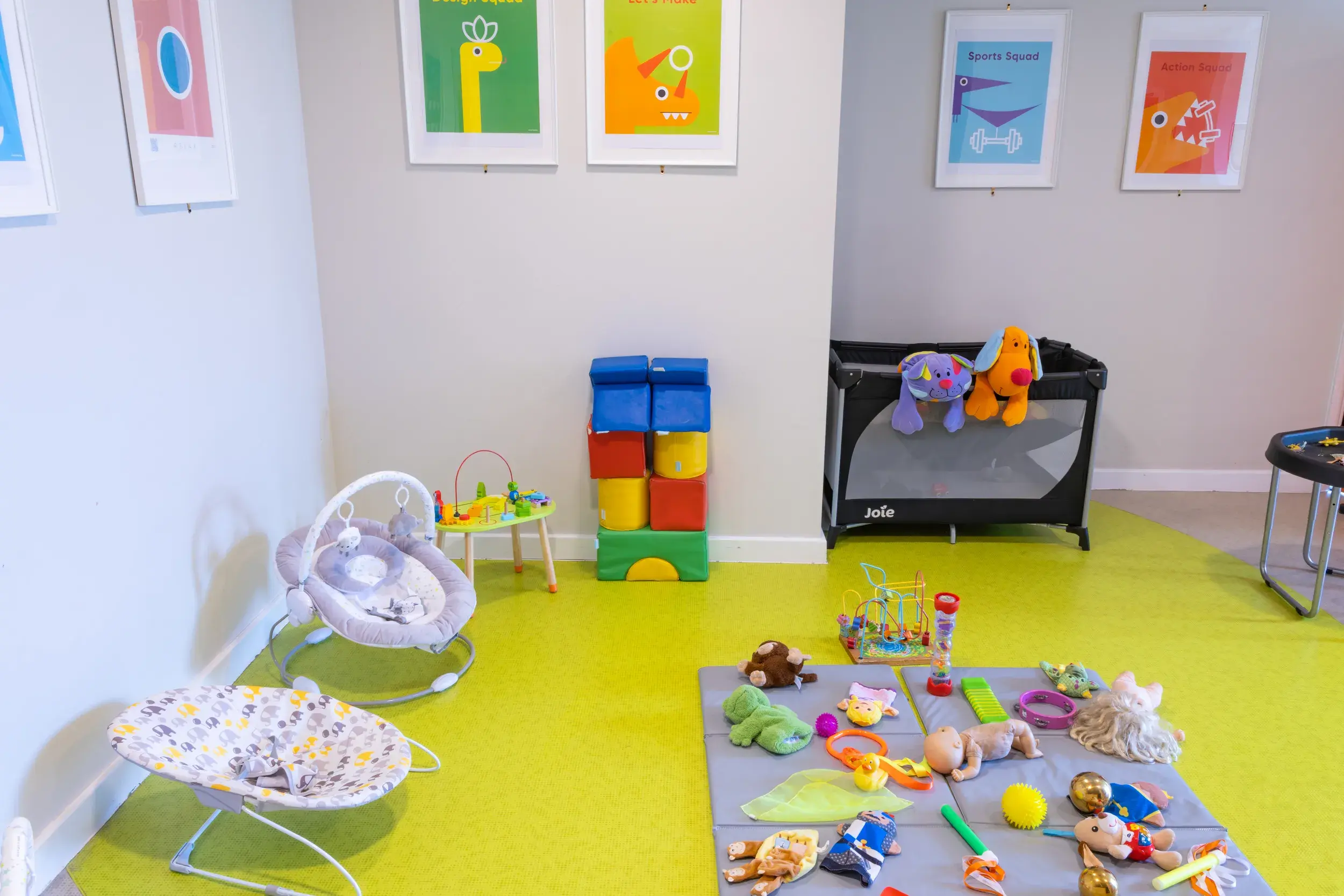 Playmat with toys