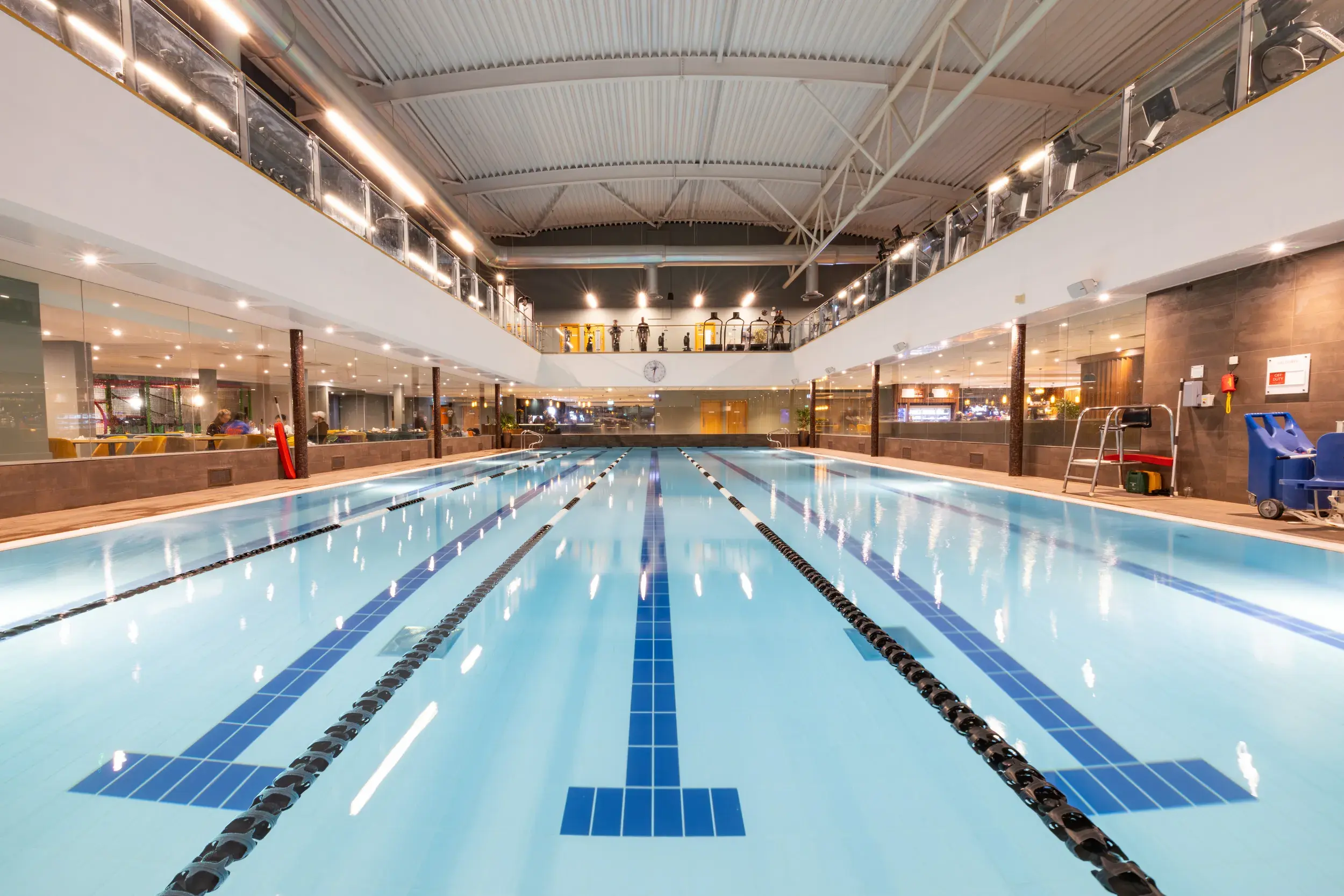 The indoor swimming pool