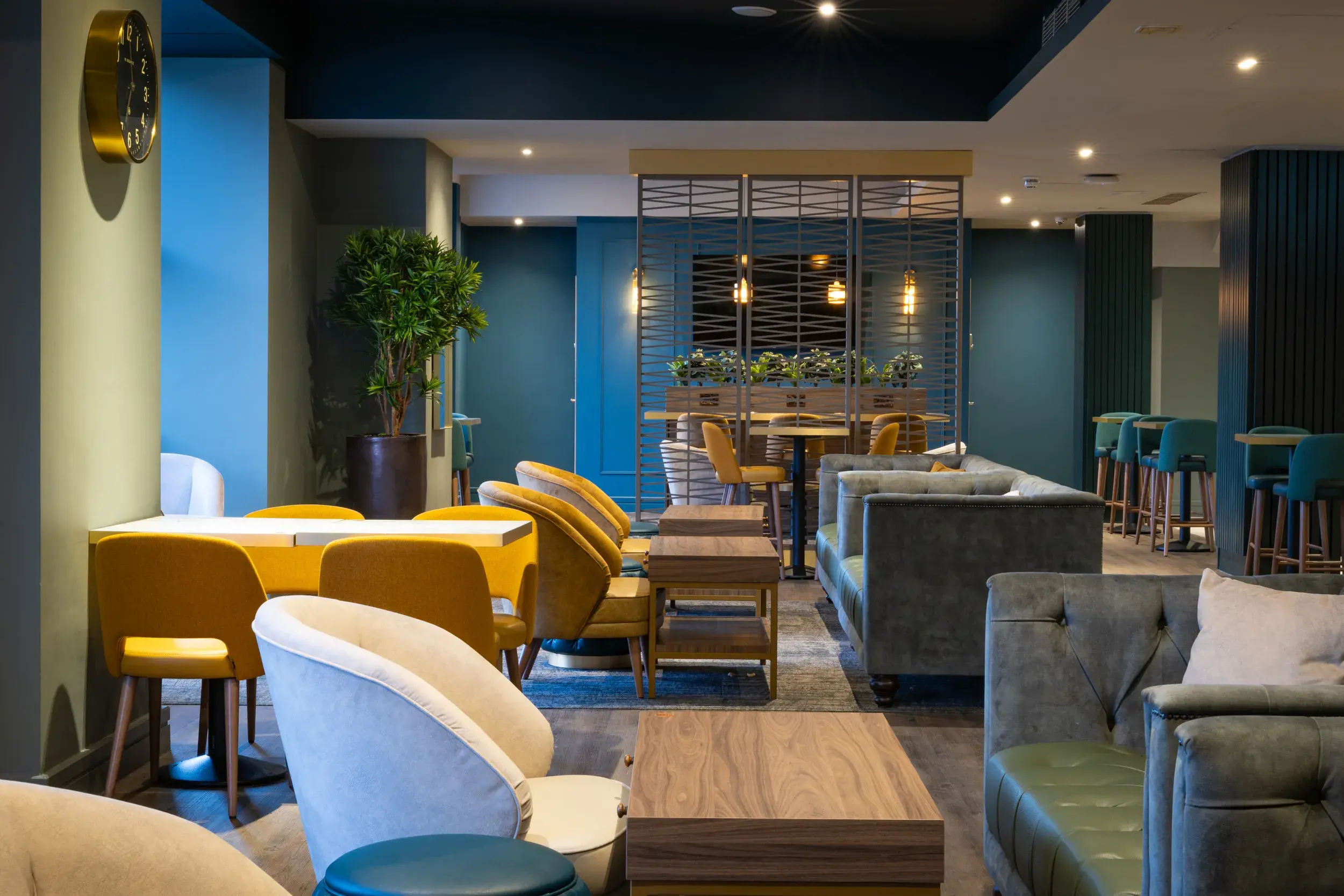 Some comfortable chairs in the Clubroom