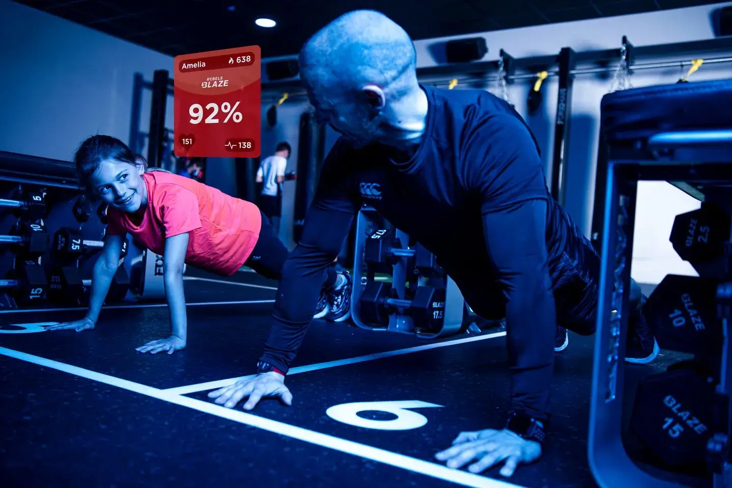 Child on treadmill