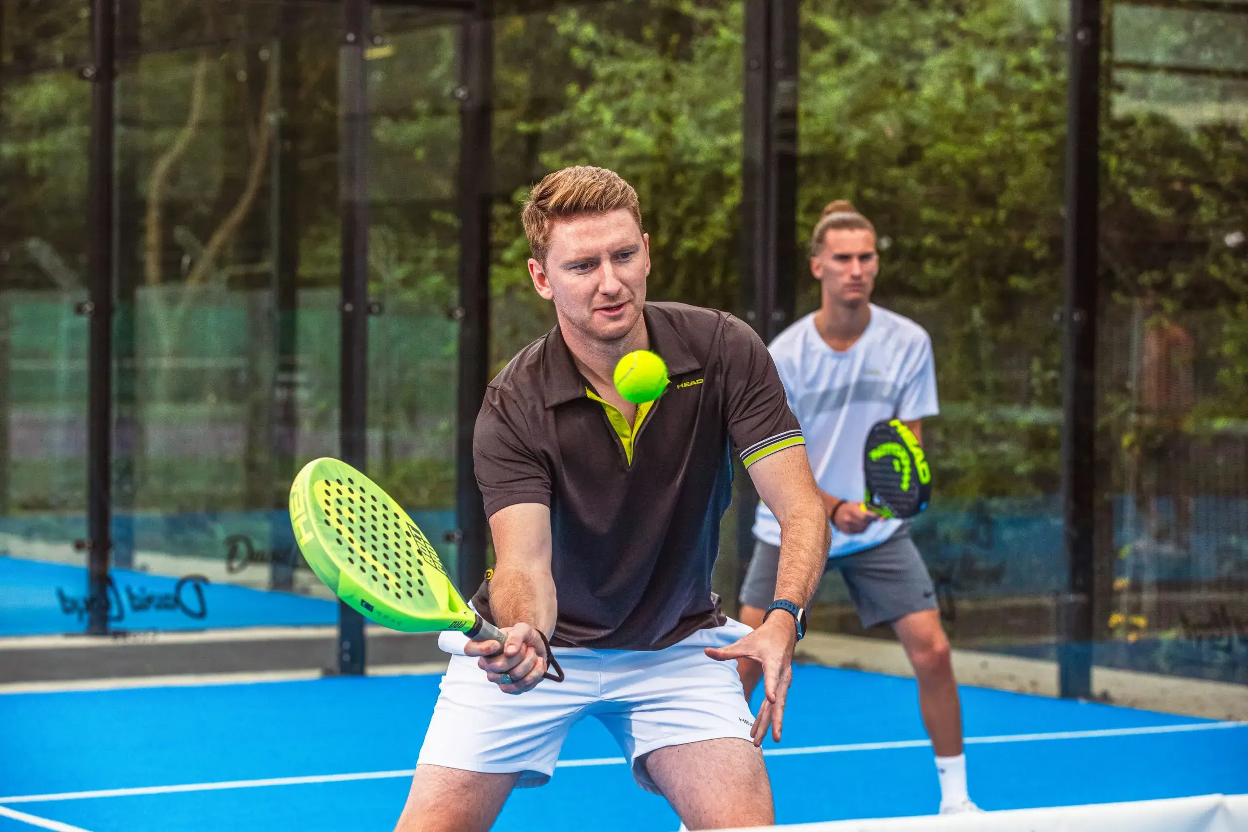A man playing Padel