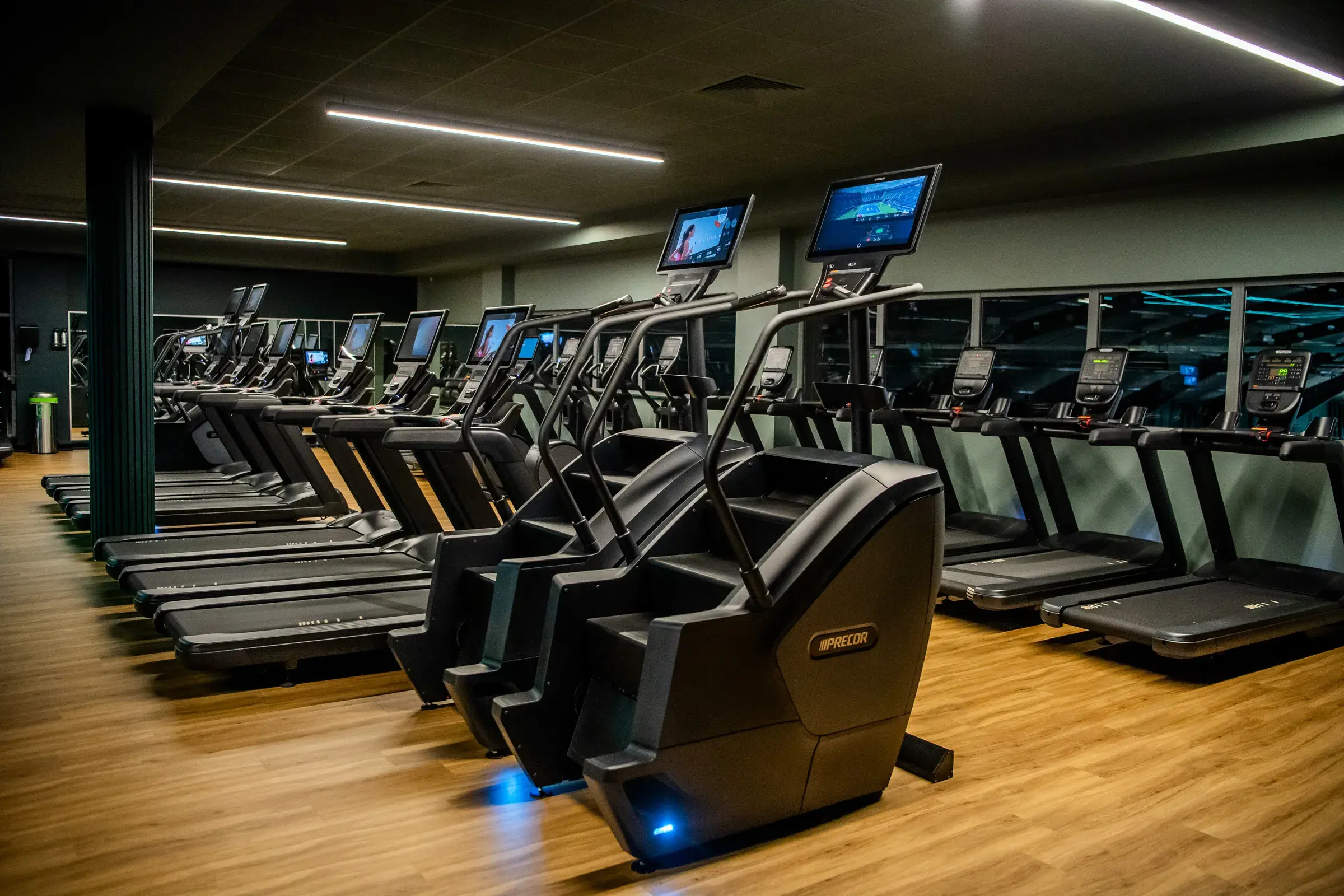 Treadmills and cross trainers