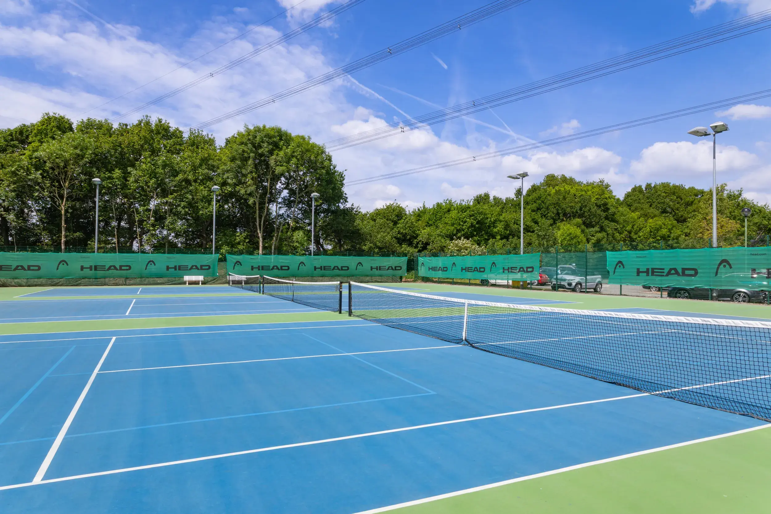 Outdoor tennis courts at David Lloyd Lichfield