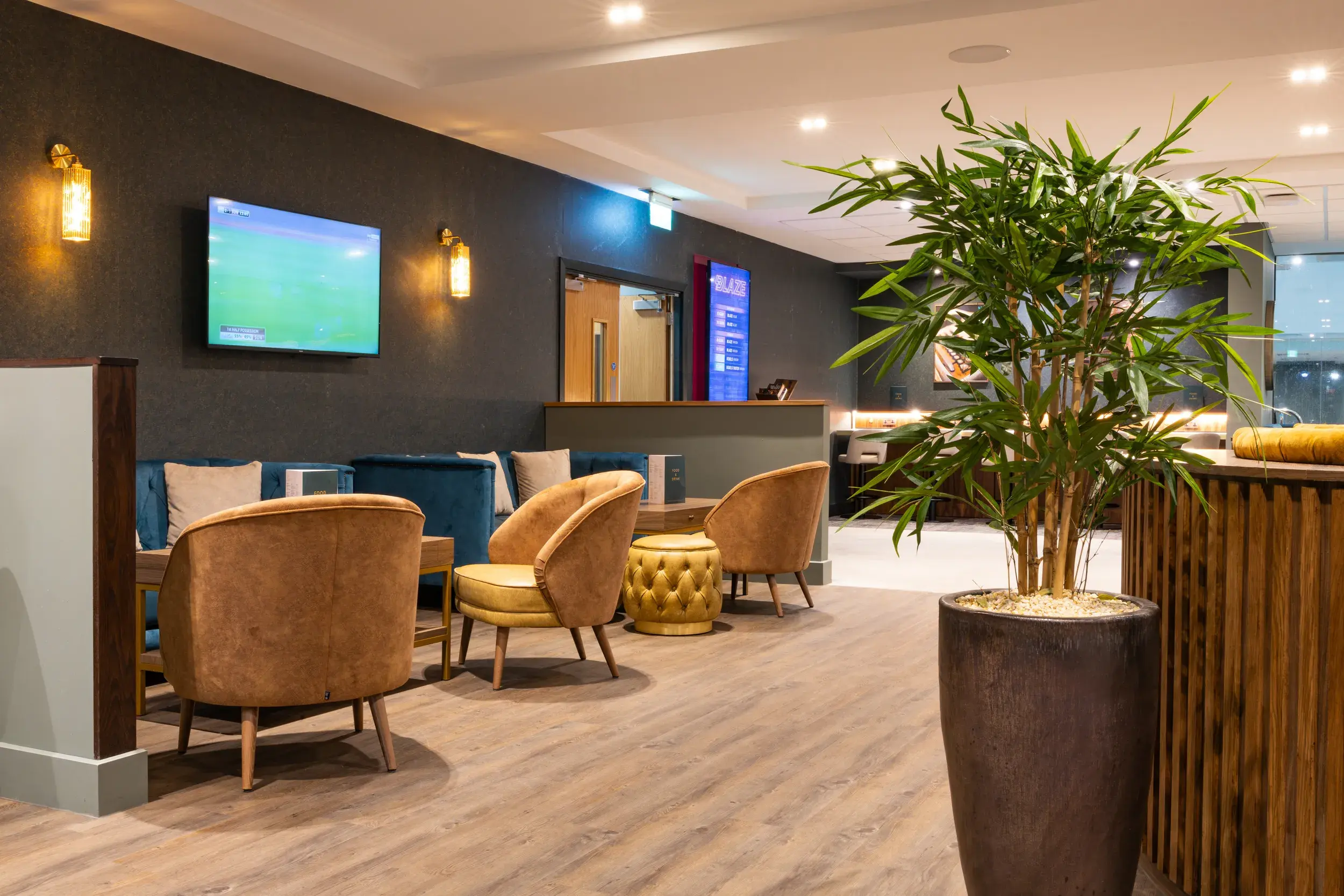 A Clubroom seating area