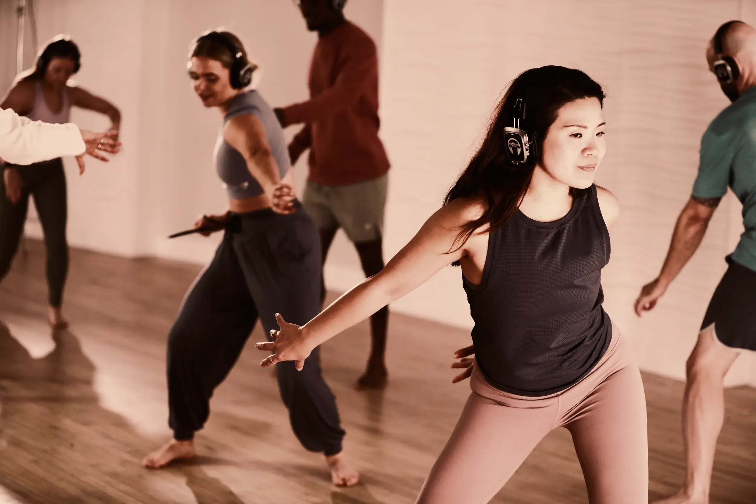 A dance meditation class