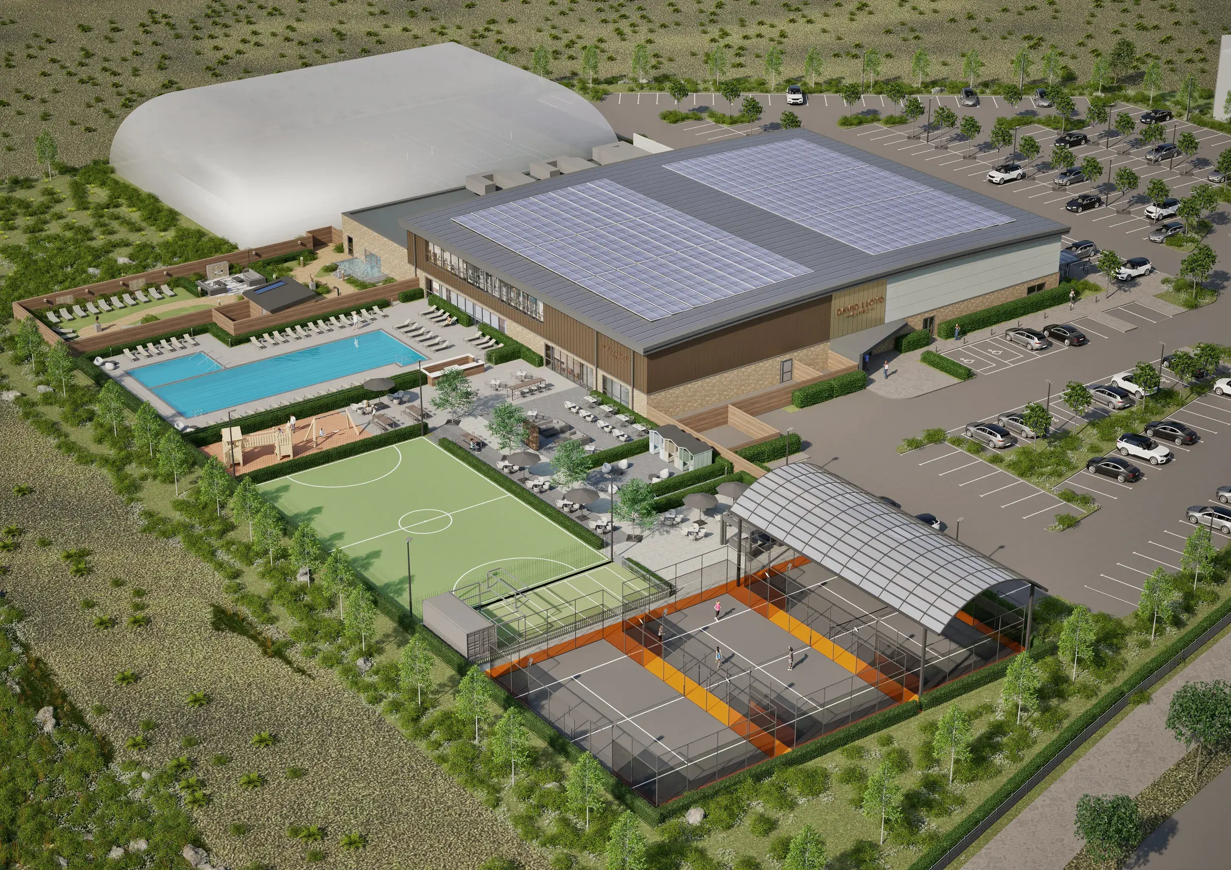 An artists impression of David Lloyd St Neots