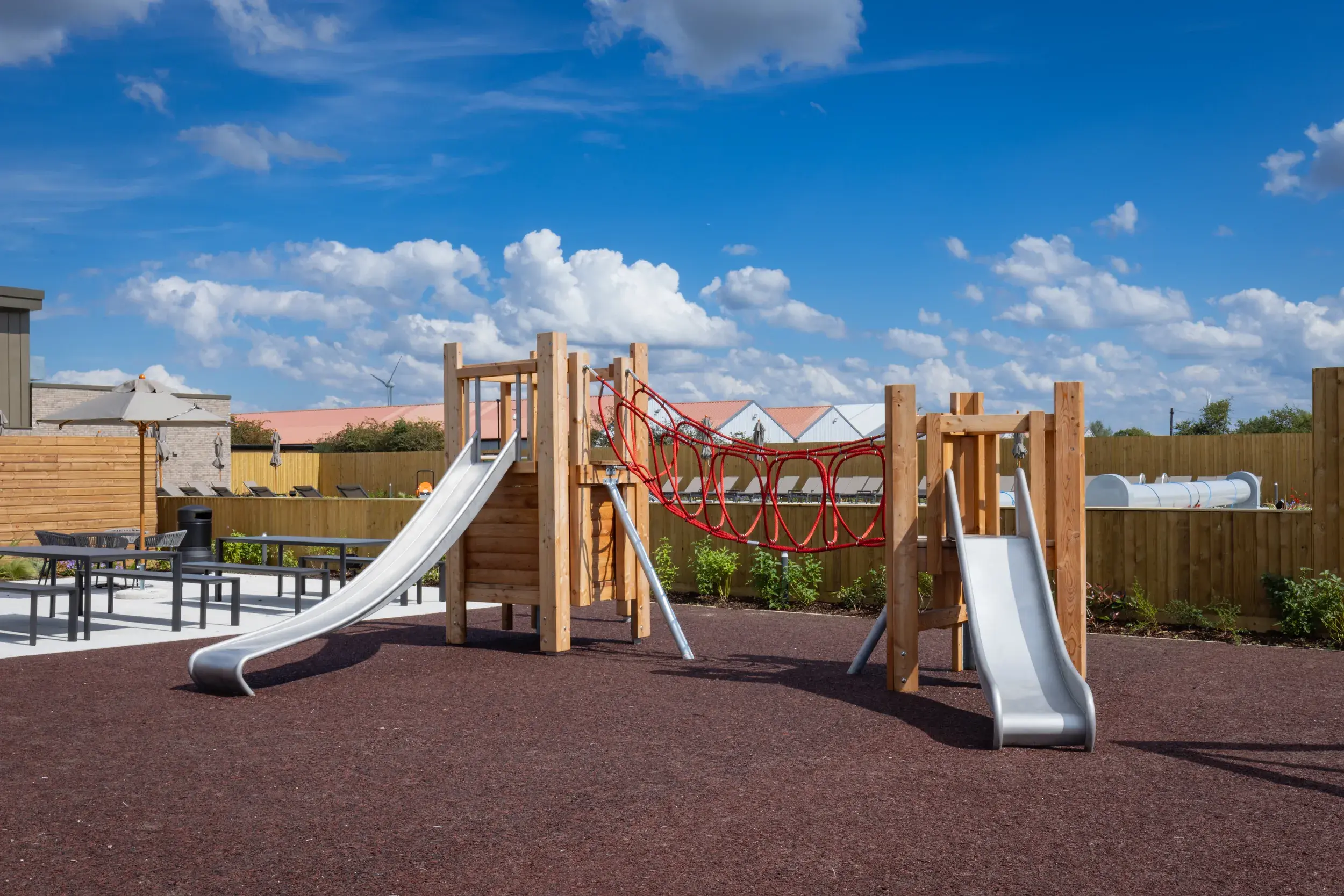 Outdoor climbing frame at David Lloyd Rugby