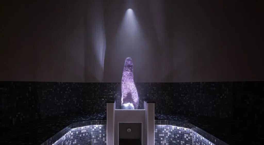 Crystal steam room