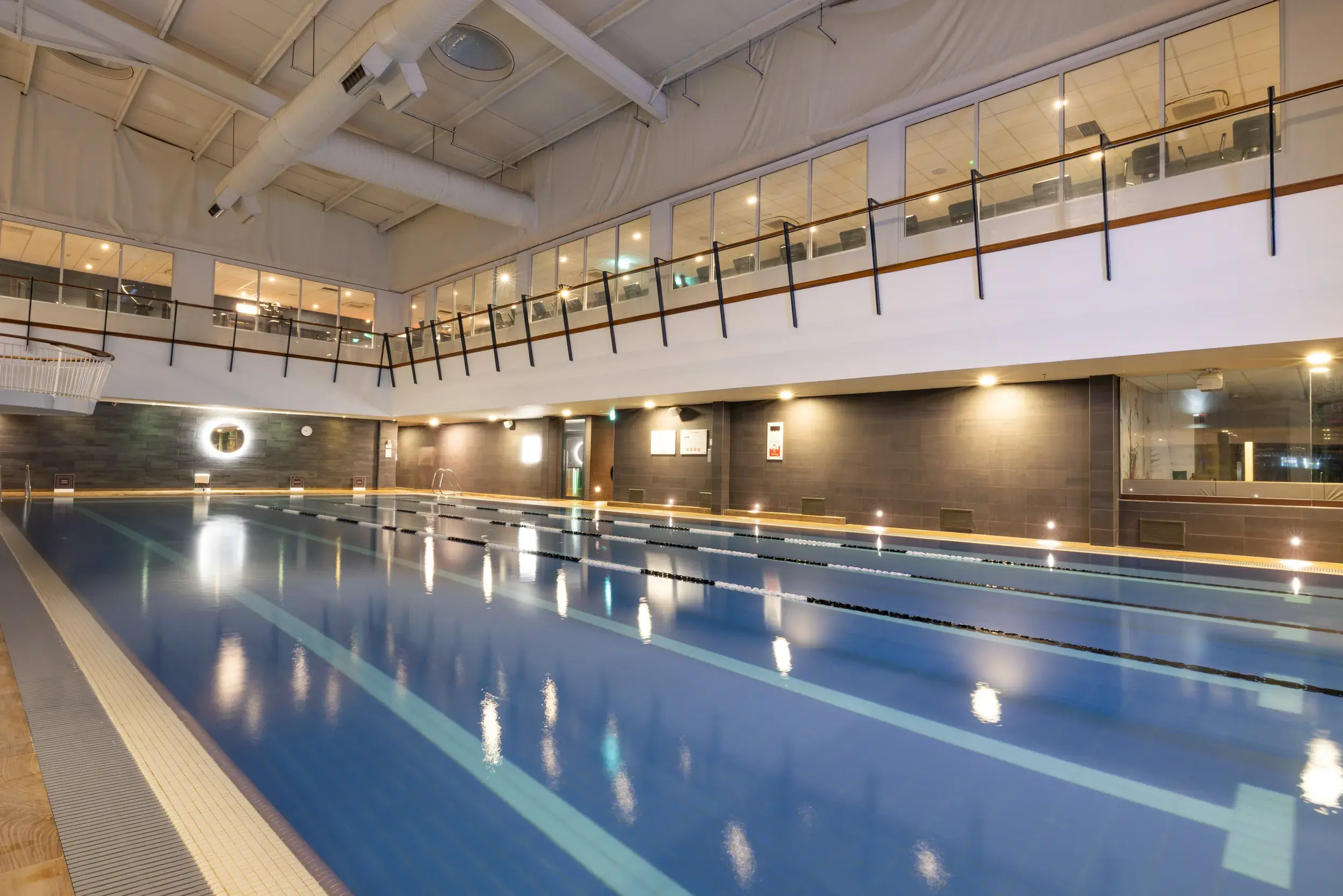 The indoor swimming pool