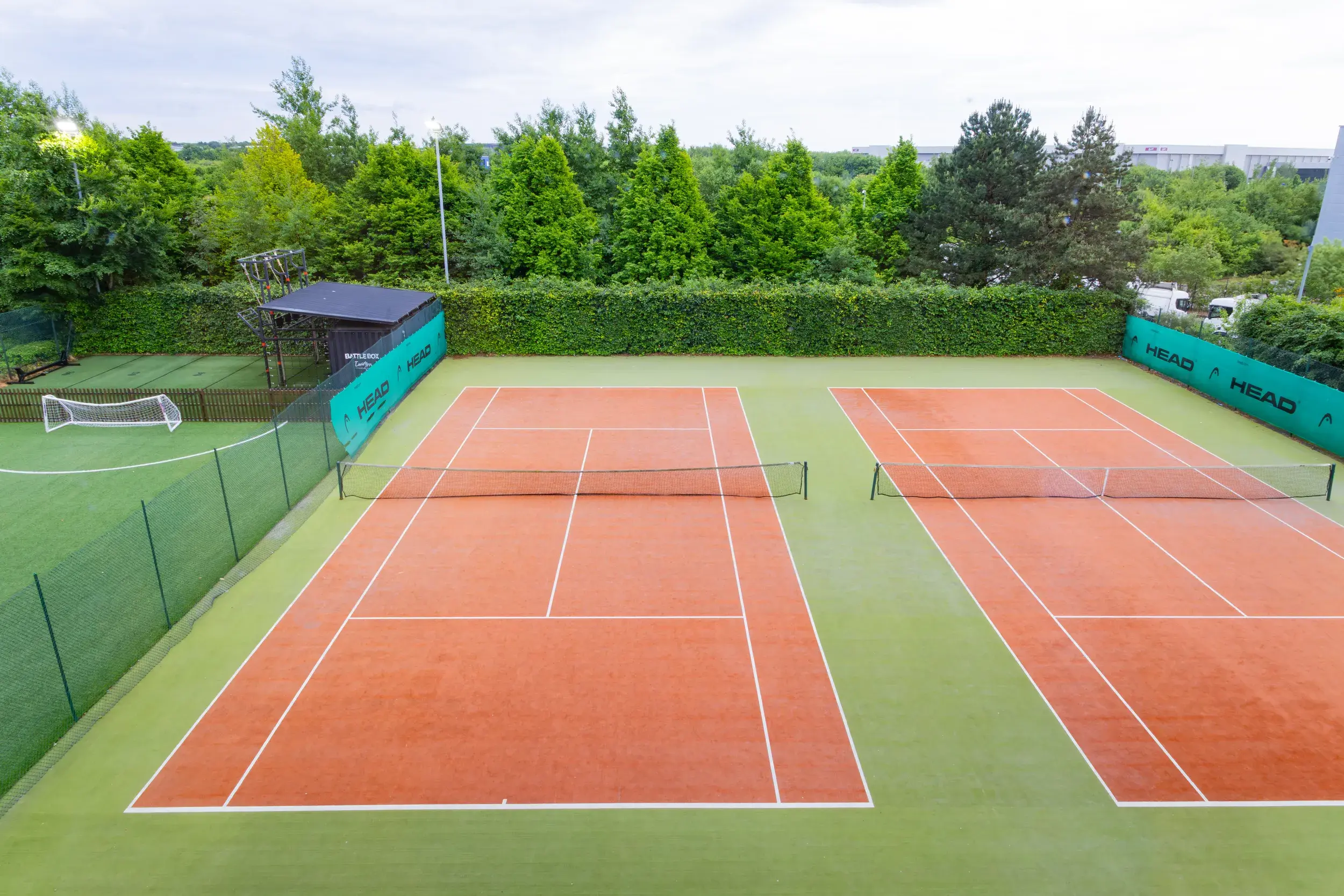 Outdoor tennis courts at David Lloyd Liverpool Speke