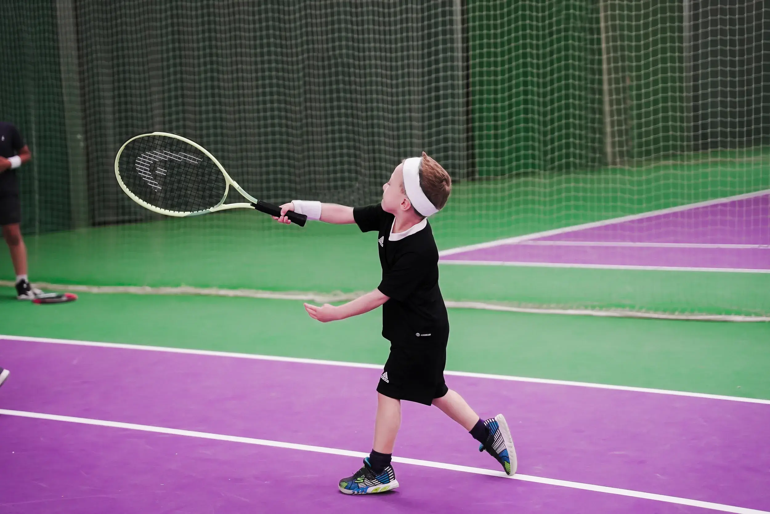 People enjoying a game of tennis