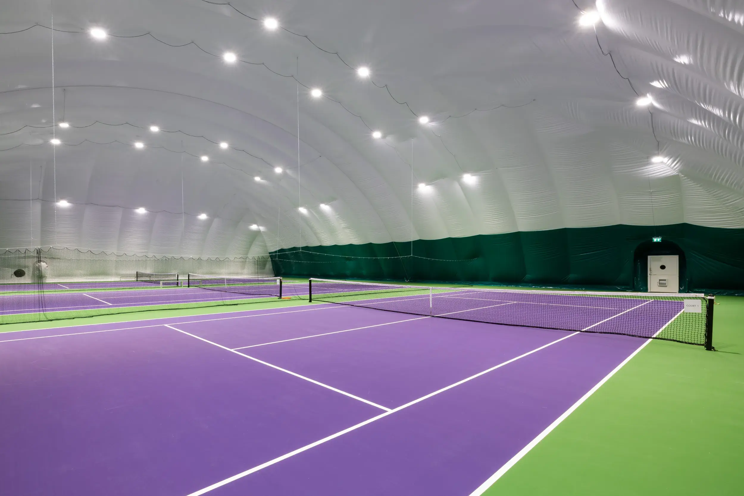 Covered tennis courts