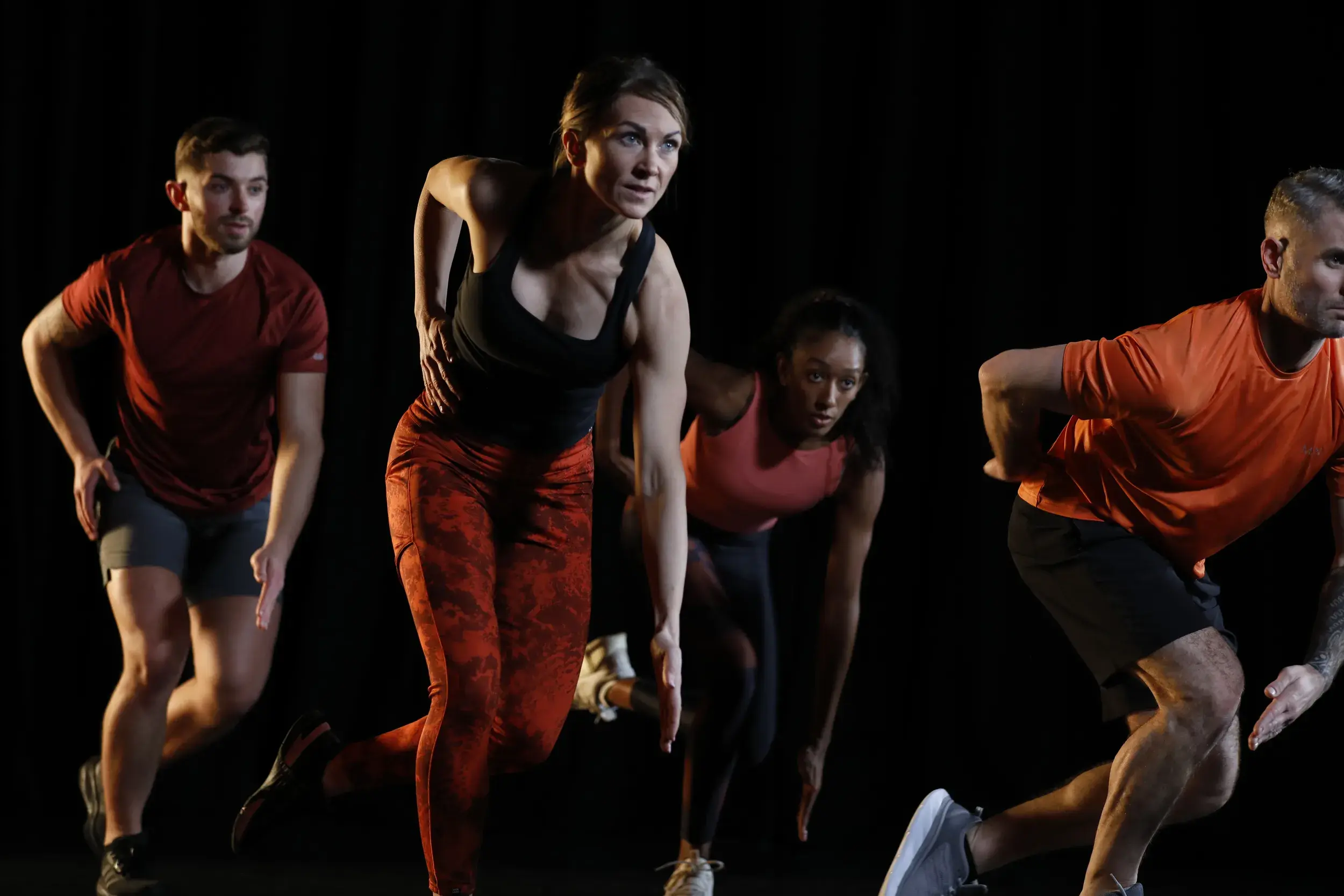 An Ignite class working out together