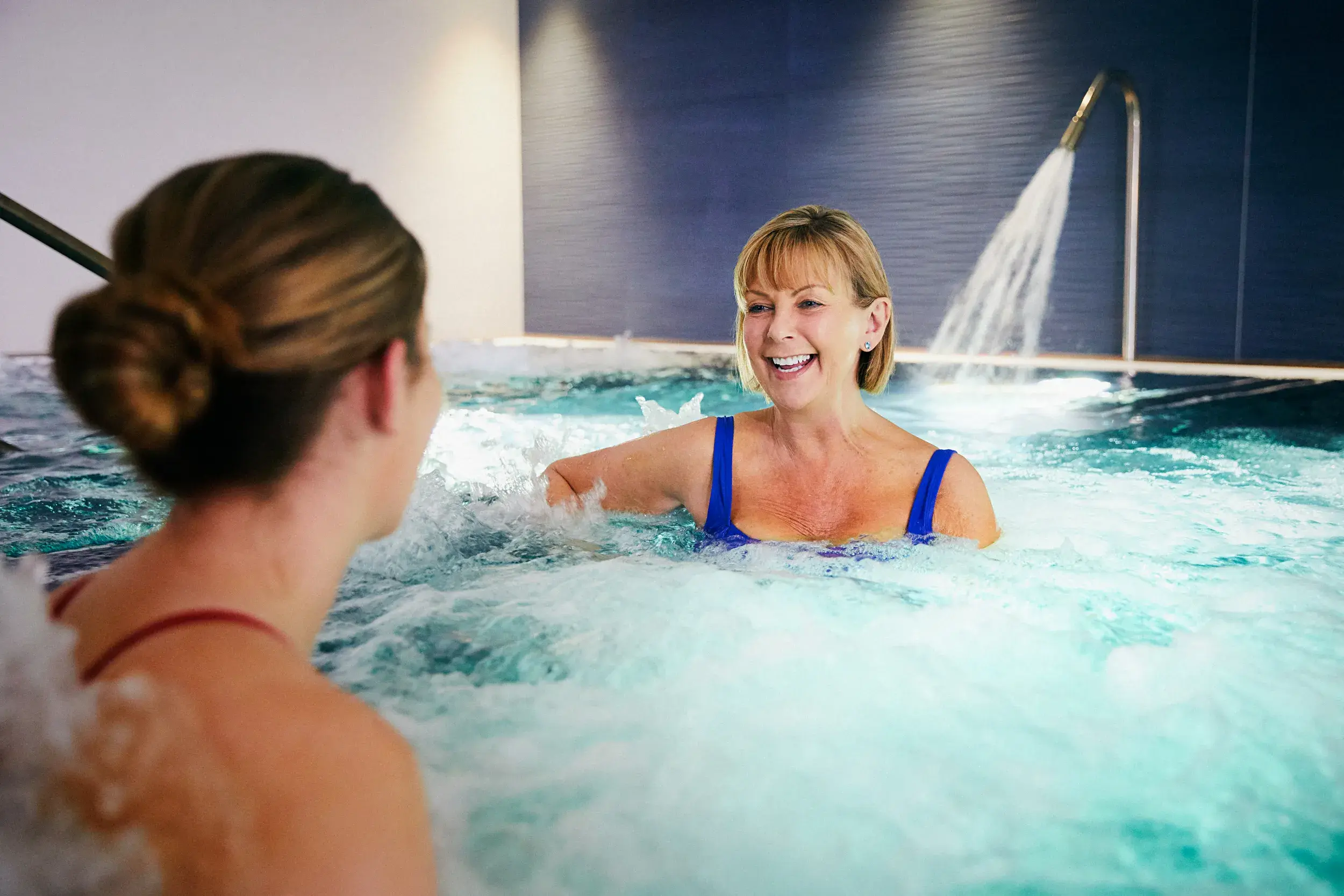 Two women in a whirlpool