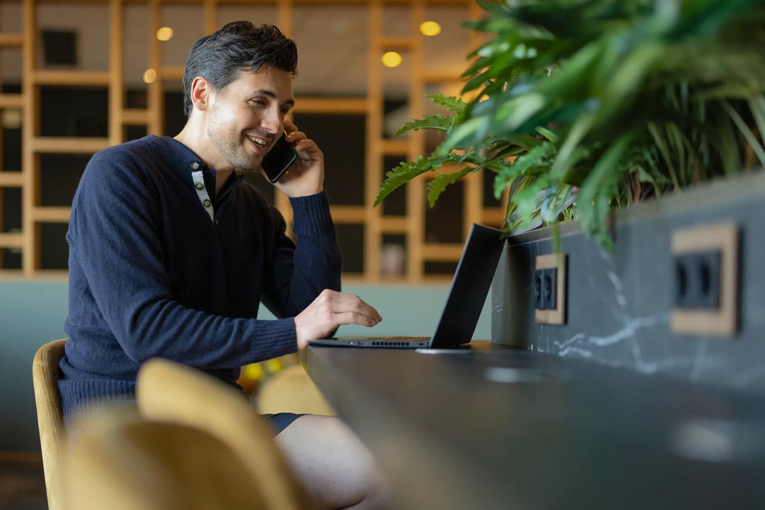 Working from the Clubroom in Raynes Park