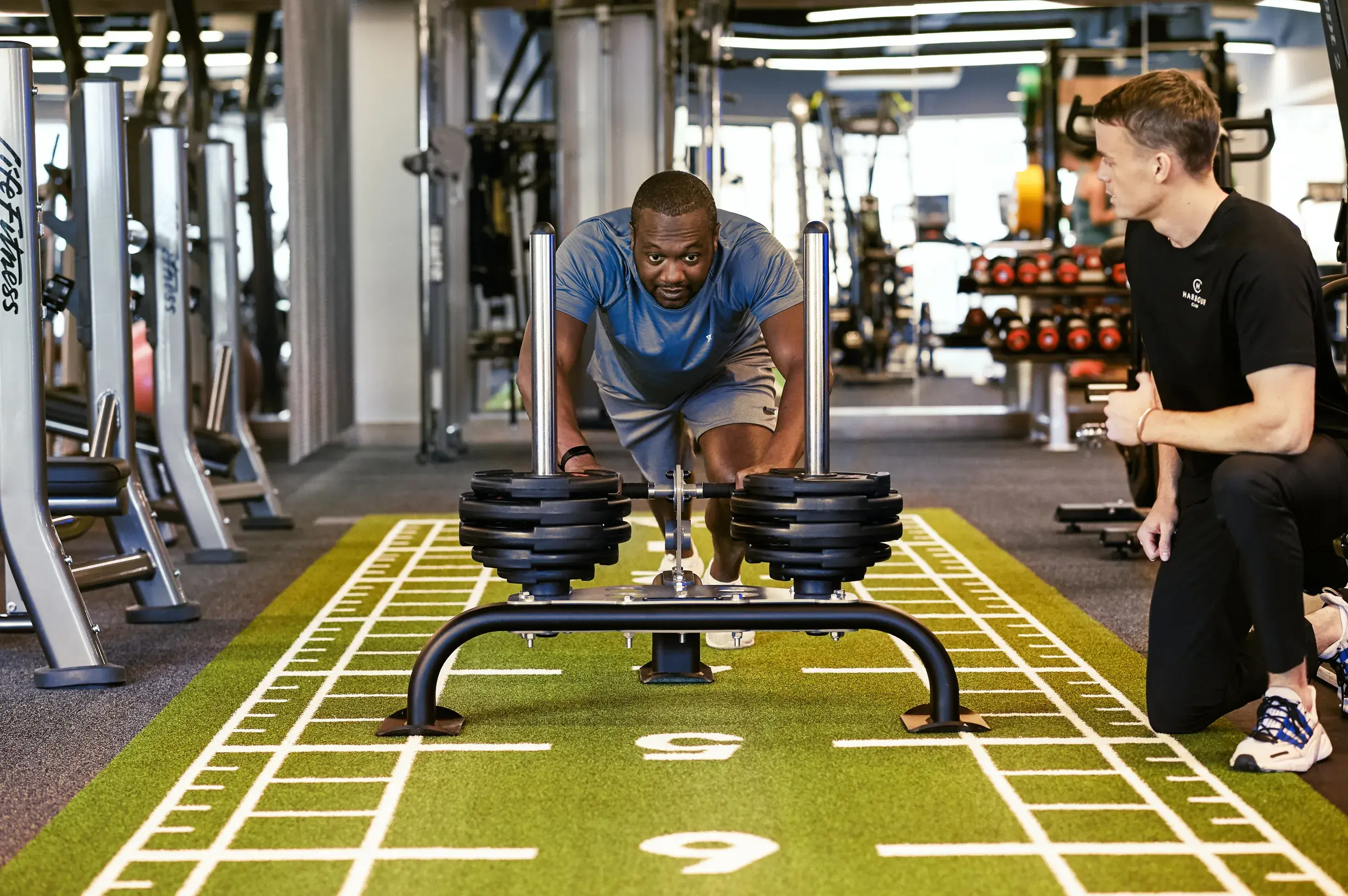 A man in the gym