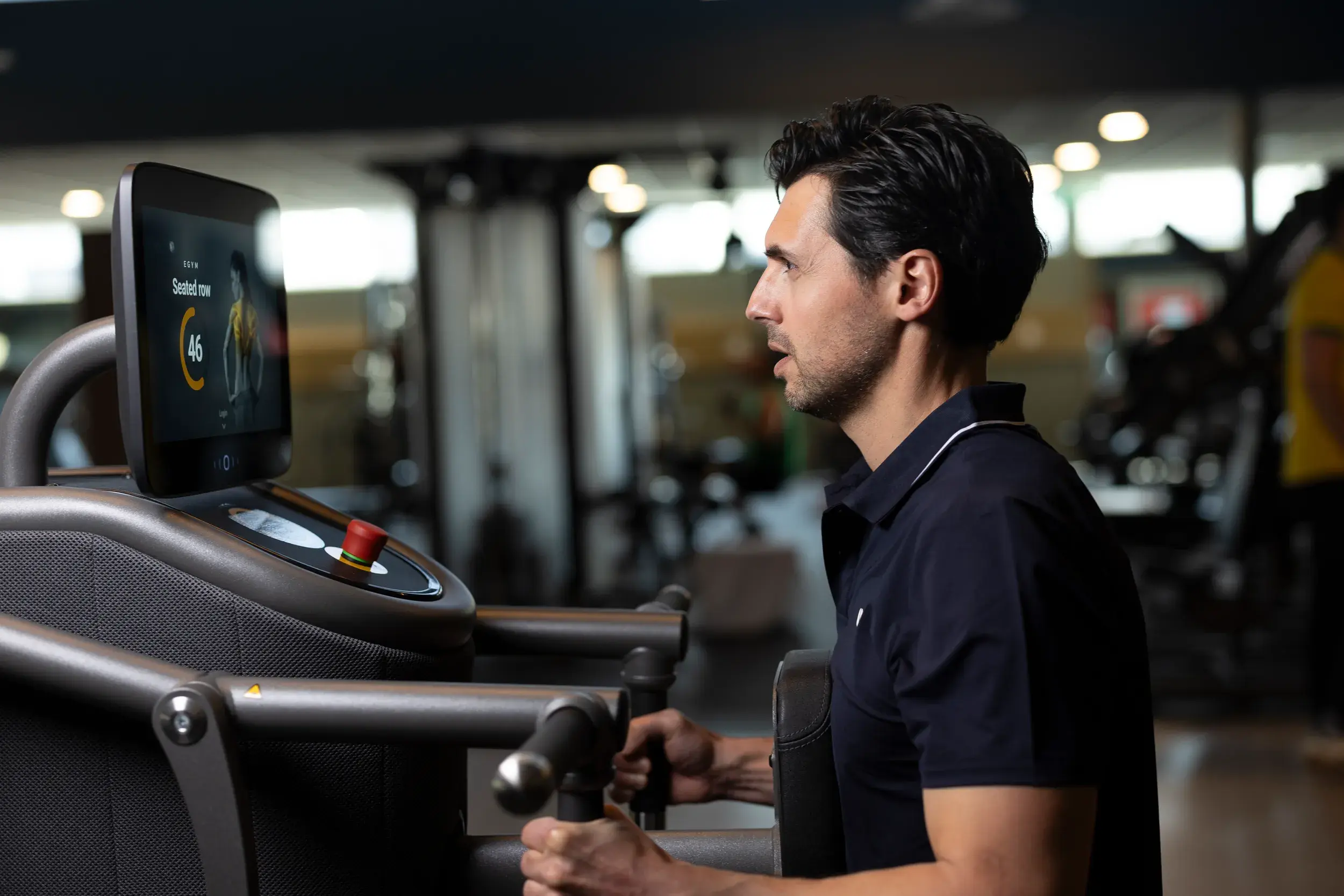 Man using intuitive strength unit 